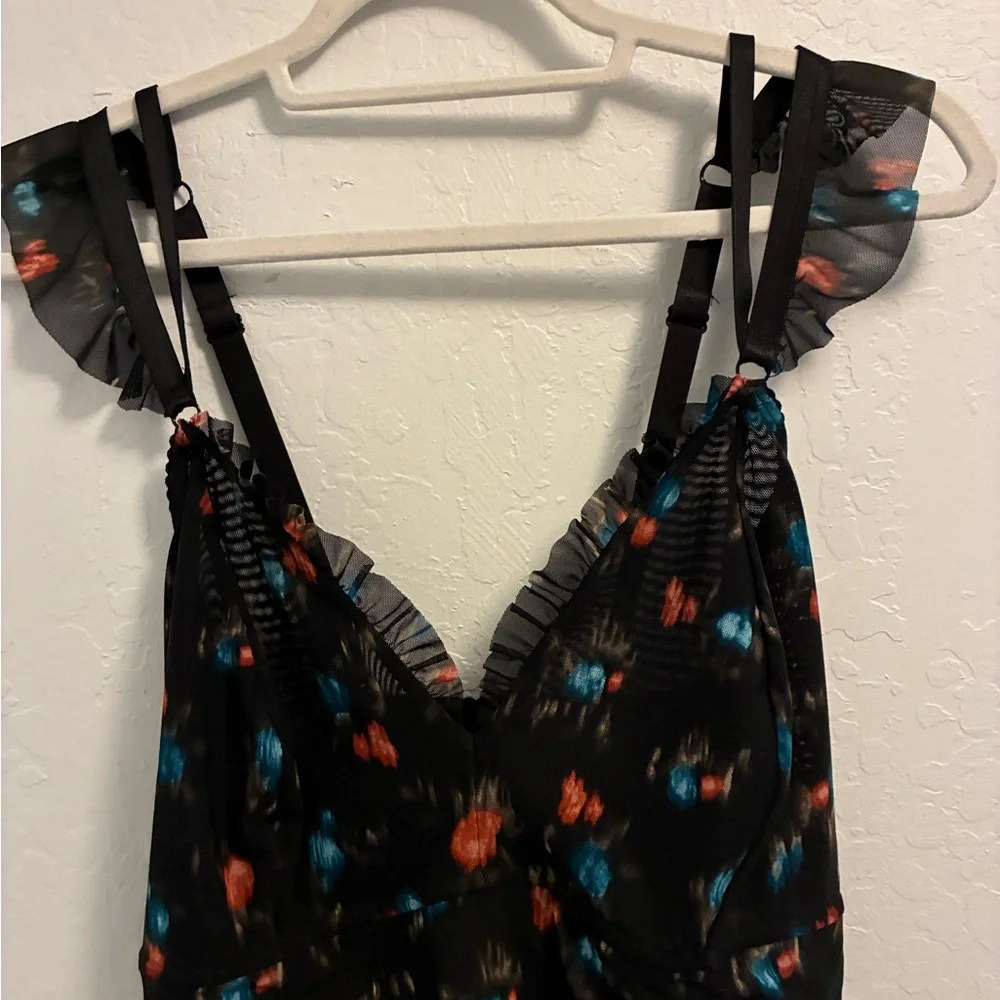 Torrid Ruched Mesh Ruffle Chemise Size 3 - Picture 5 of 8